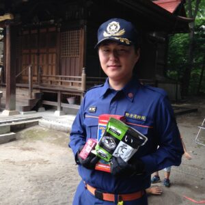 2015年6月14日（日）　松が丘片山町会防災訓練に参加