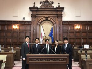 2016年12月15日（木）　行政視察で静岡市議会を訪問