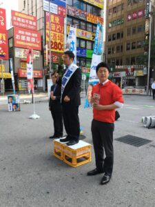 2017年5月12日（金）　ながつま昭代議士と街頭演説