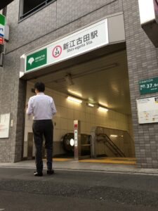2017年9月25日（月）　新江古田駅で朝の辻立ち