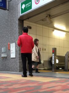 2017年11月8日（水）　新江古田駅で朝の辻立ち