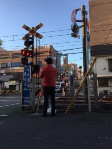 2017年11月21日（火）　新井薬師前駅北口で朝の辻立ち