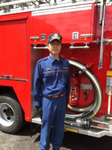 2018年4月15日（日）　消防操法大会予行訓練に参加