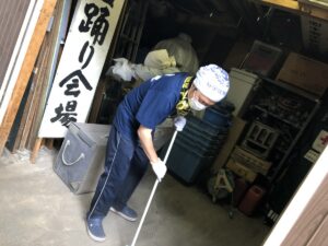 2018年7月8日（日）　松が丘北野神社境内清掃