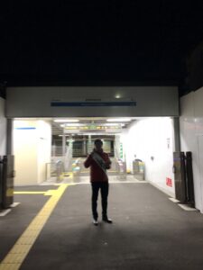 2018年12月26日（水）　新井薬師前駅北口で朝の辻立ち