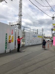 2019年4月29日（月）　沼袋駅北口で朝の辻立ち