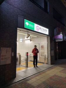 2019年11月29日（金）　新江古田駅で朝の辻立ち