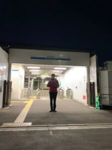 2019年12月24日（火）　新井薬師前駅北口で朝の辻立ち