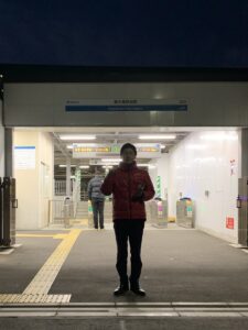 2020年2月12日（水）　新井薬師前駅北口で朝の駅頭活動