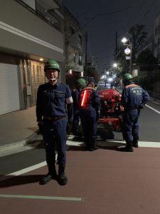 2025年4月21日（月）　消防操法大会の事前訓練