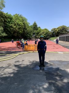 2025年4月27日（日）　消防操法大会予行訓練に参加
