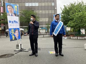 2025年4月23日（水）　中野駅北口で朝の辻立ち