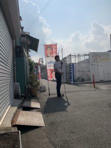 2025年8月26日（火）　沼袋駅北口で朝の辻立ち