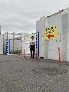 2025年10月9日（木）　沼袋駅北口で朝の辻立ち