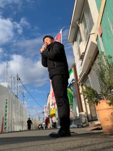 2025年12月9日（火）　沼袋駅北口で朝の辻立ち