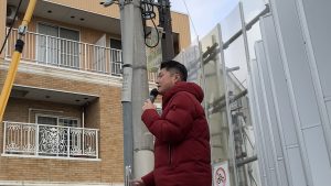 2026年2月24日（火）　新井薬師前駅北口で朝の辻立ち